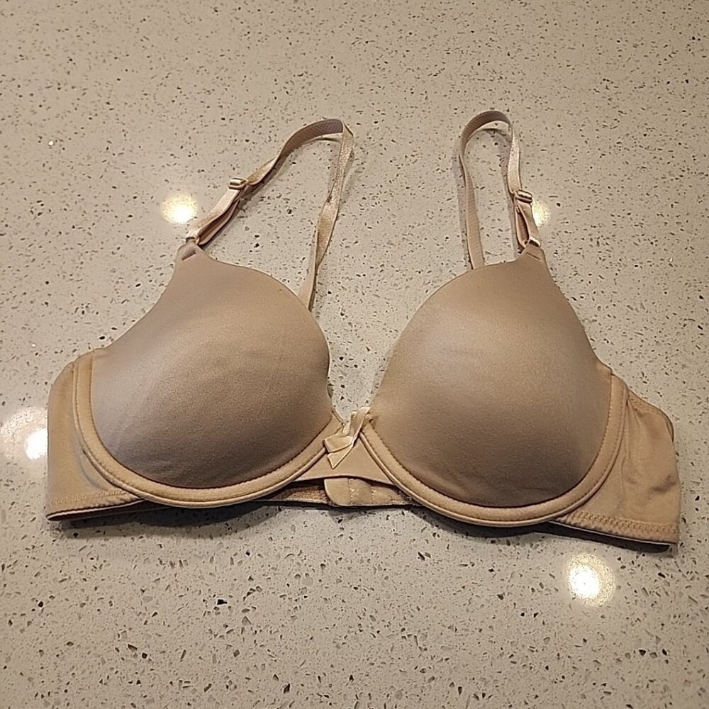 Maidenform Bra 34C Nude Underwire Lined P0640